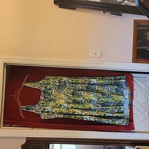 Jones studio multi color  summer dress with pockets